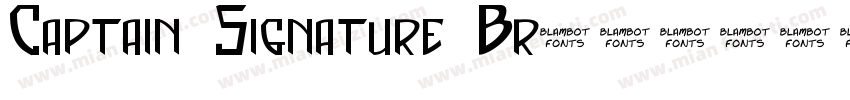 Captain Signature Br字体转换